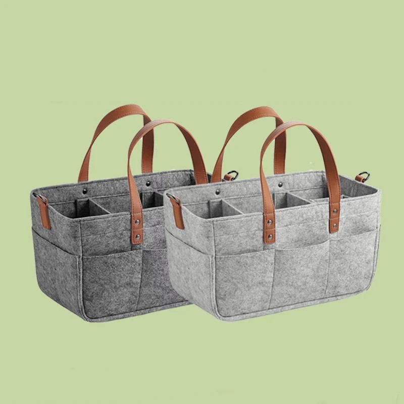 Diapering - Diaper Caddy Nursery Organizer Felt Multi