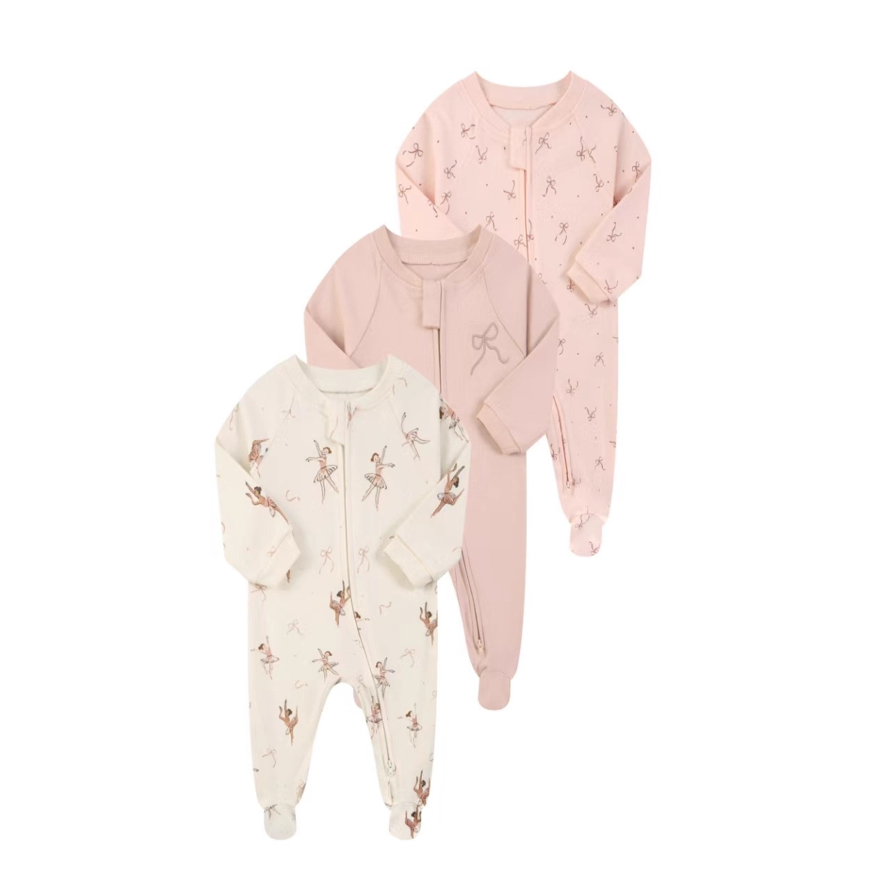 Somenie Spring Autumn Long Sle - Cotton Baby Onesies Zipper ulasan dan harga