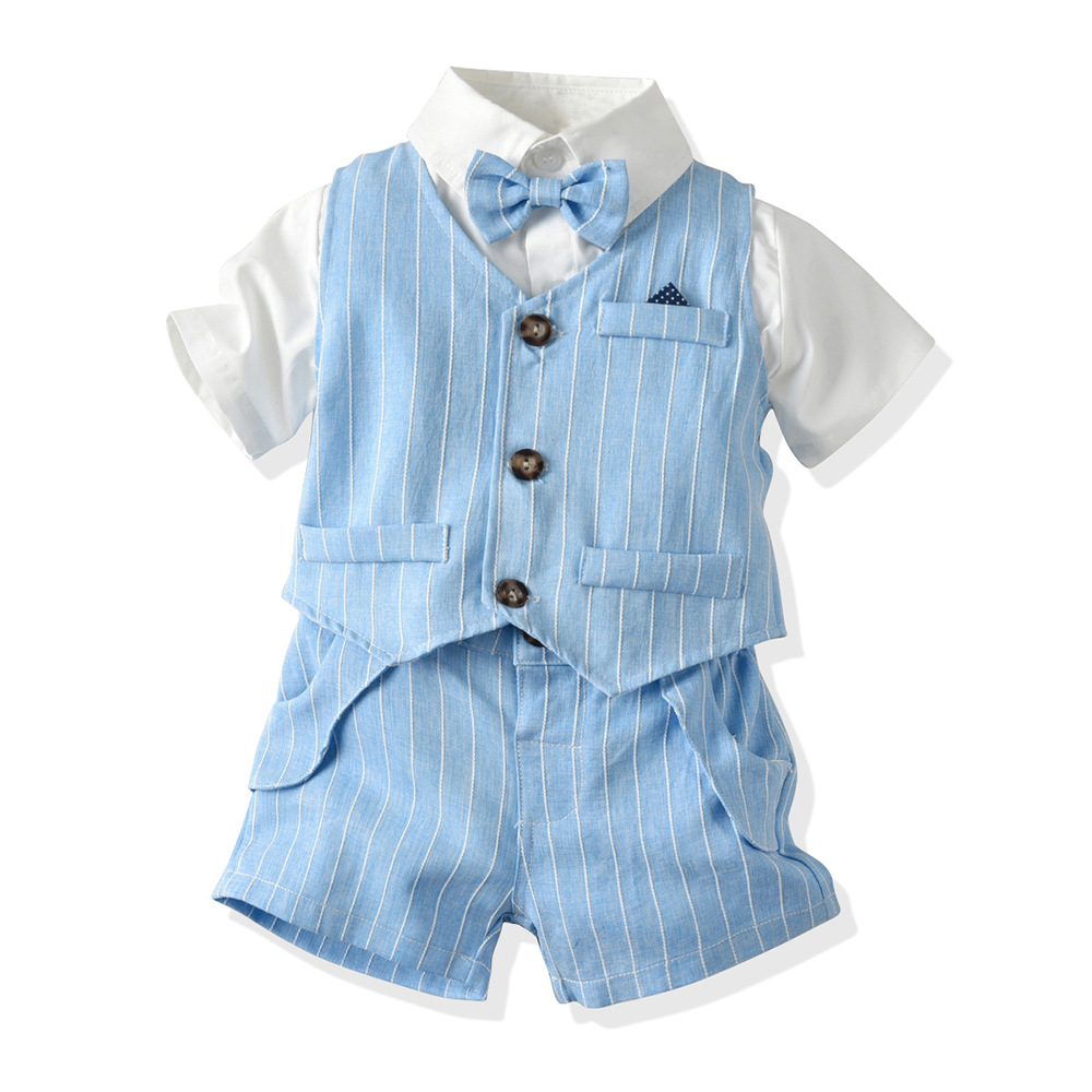 Infant British Gentleman Outfi - Baby Boy Suit Set Baptism ulasan dan harga