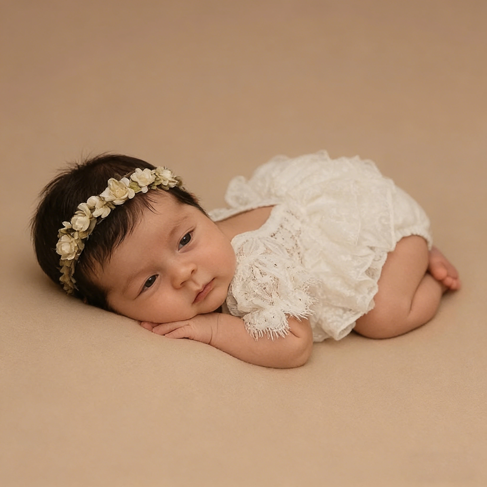Newborn Photography Outfit Gir - Newborn Baby Girl Romper Floral ulasan dan harga