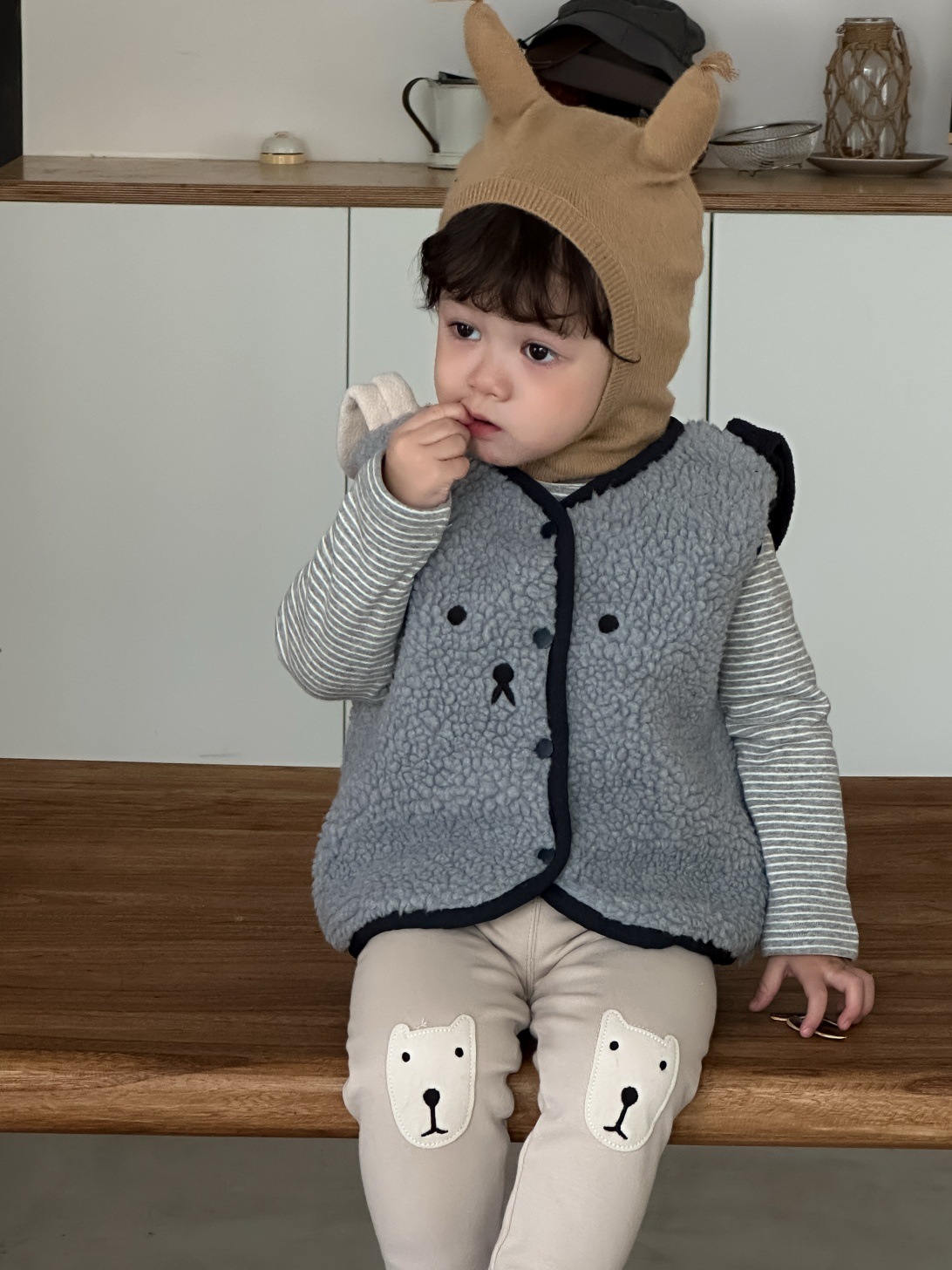 2025 Winter New Baby Sleeveles - Toddler Boy Winter Fleece Jacket ulasan dan harga