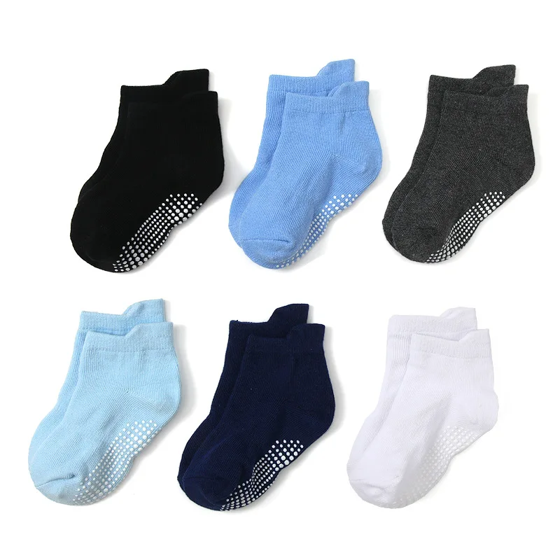 6-Pack Baby Floor Socks  Strip - Unisex Baby Socks Non Slip ulasan dan harga