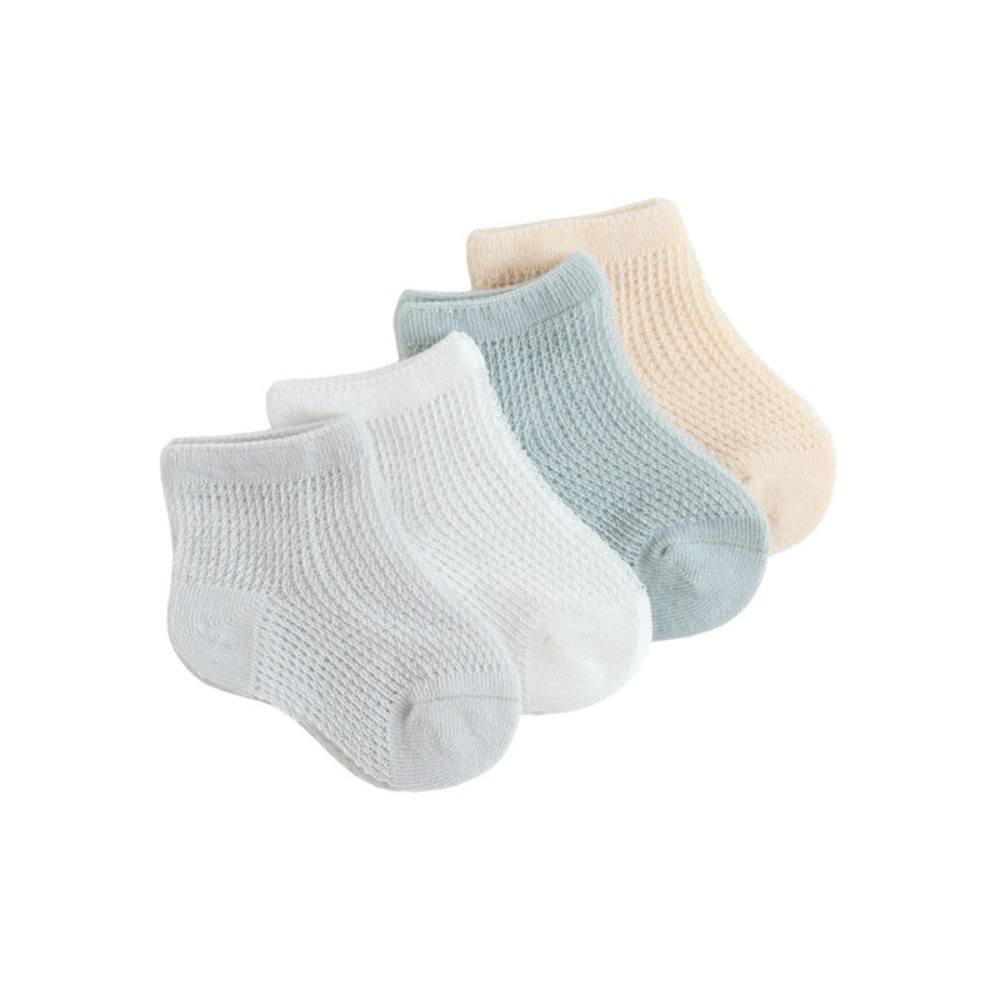 4Pairs New Cotton Baby Ruffle  - Unisex Baby Socks Non Slip ulasan dan harga