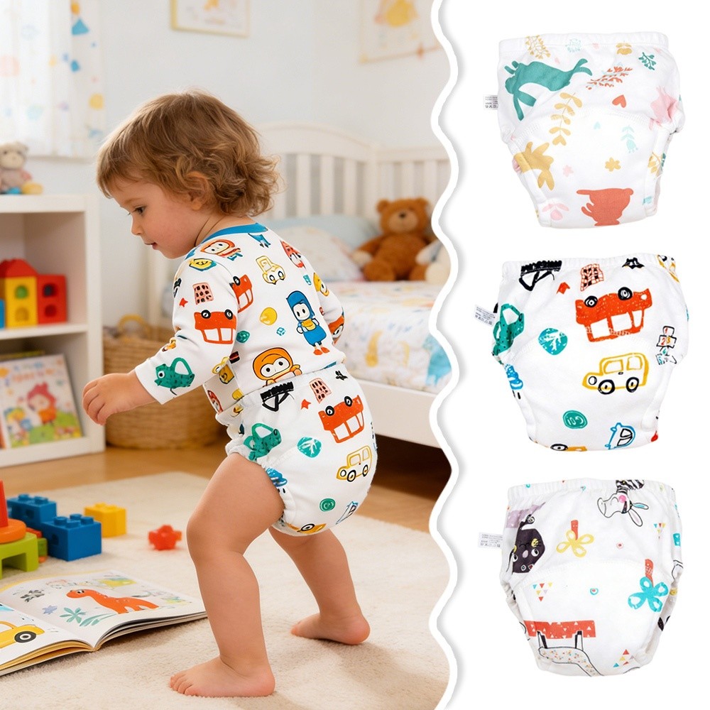 Comfortable Cotton Baby Traini - Toddler Training Pants Leak Proof ulasan dan harga
