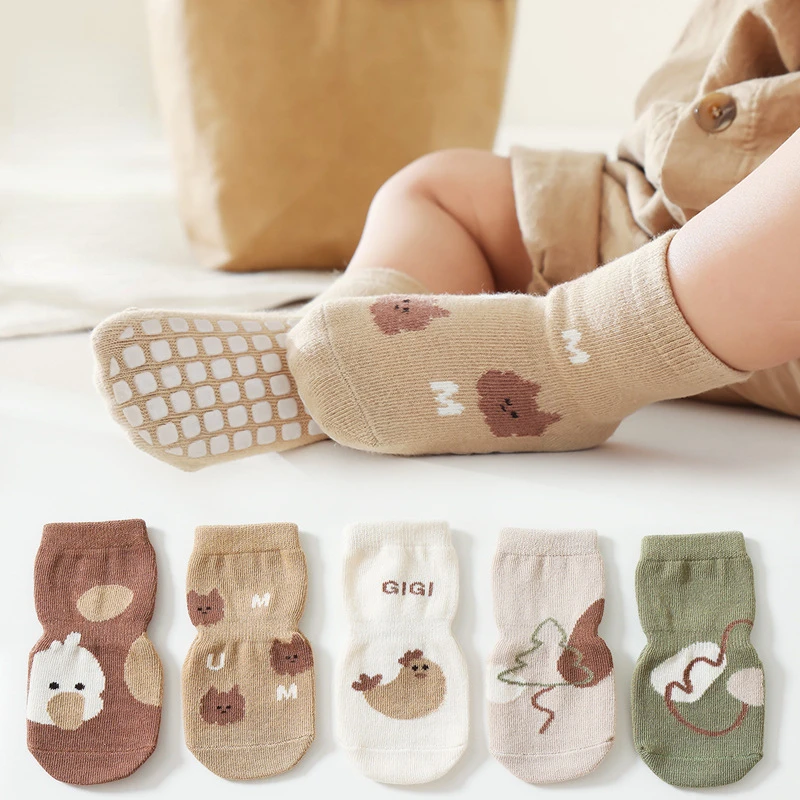New Autumn Winter Kawaii Baby  - Unisex Baby Socks Non Slip ulasan dan harga