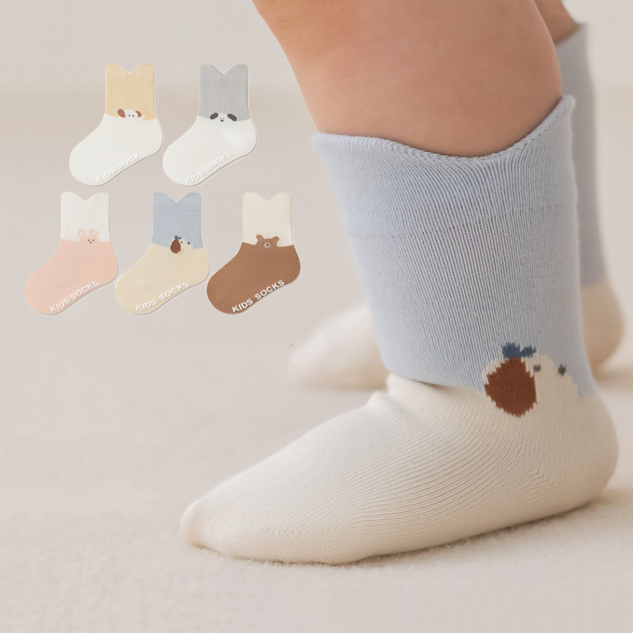 Newborn Baby Floor Socks Carto - Unisex Baby Socks Non Slip ulasan dan harga