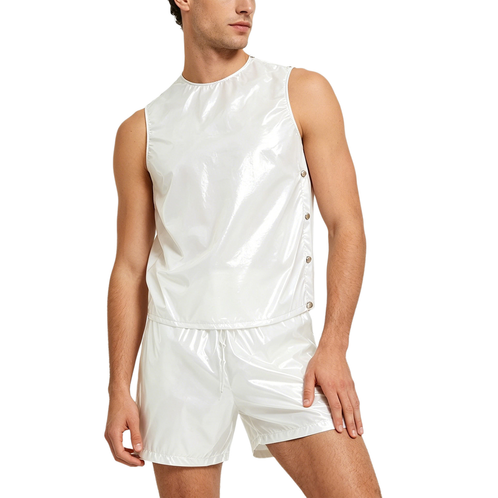 Men Glossy Waterproof Tops and - Diapering ulasan dan harga